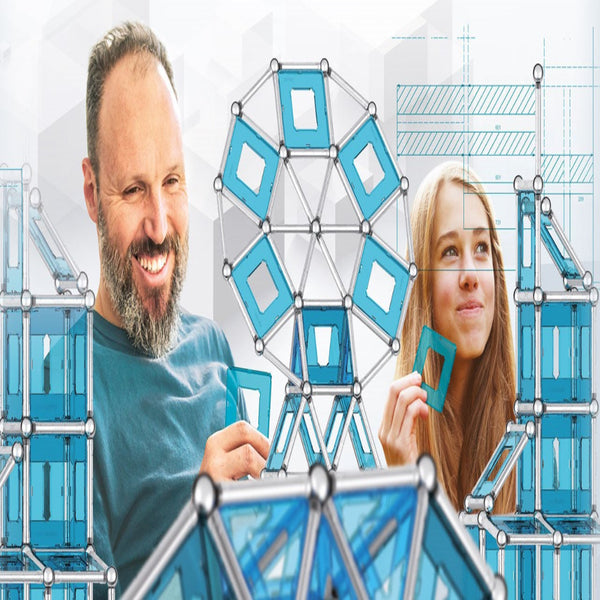 3D CRYSTAL MAGNETIC BUILDING BLOCKS PUZZLE (66 Pcs)