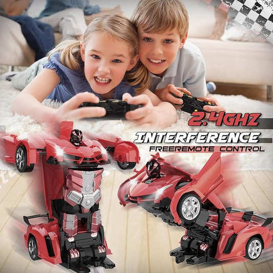 2-in-1 Super Racer Xtreme Transforming RC Robot Car
