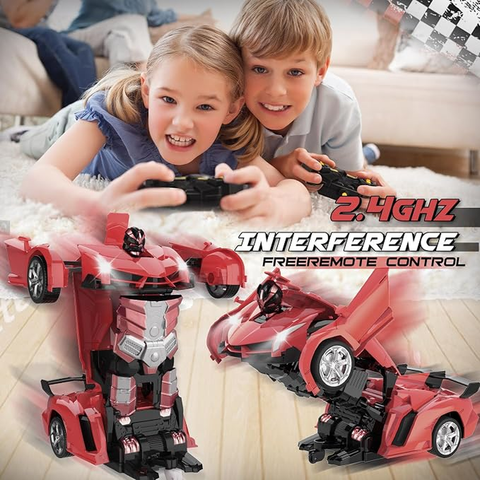2-in-1 Super Racer Xtreme Transforming RC Robot Car