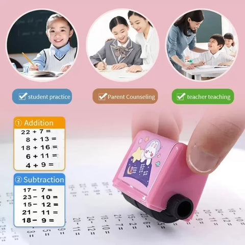 Math Learning Roller Stamp for Kids (Add & Subtract)