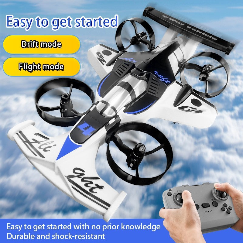 2-in-1 Flying Drone and RC Drift Car for kids