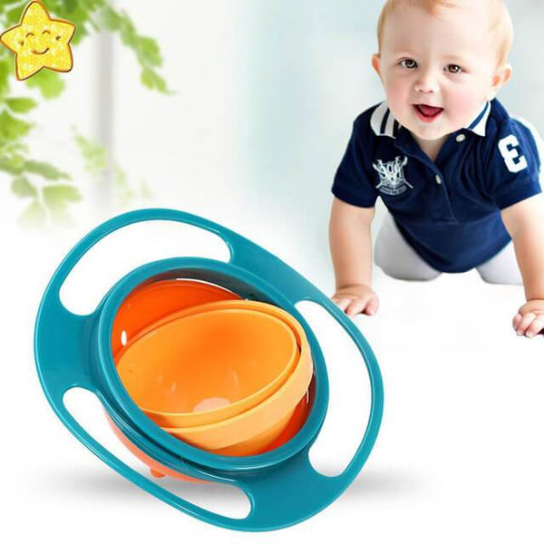 360° Rotating Safe Bowl For Toddlers & Kids (Green) - KiddieWink - Gifts They'll Love
