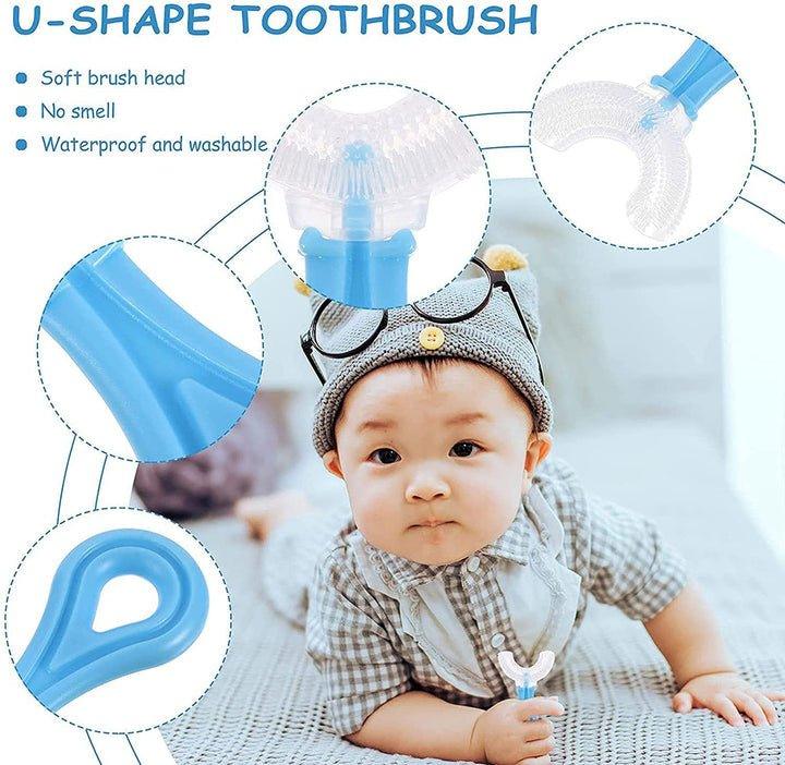 U - shaped Toothbrush For Toddlers & Kids (Discount In Bundles) - KiddieWink - Gifts They'll Love