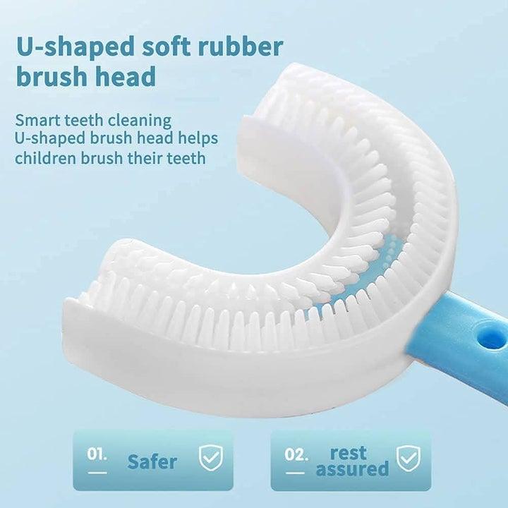 U - shaped Toothbrush For Toddlers & Kids (Discount In Bundles) - KiddieWink - Gifts They'll Love