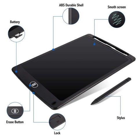 LCD Writing Portable Doodle Drawing Tablet Pad (Multi - Color) - KiddieWink - Gifts They'll Love
