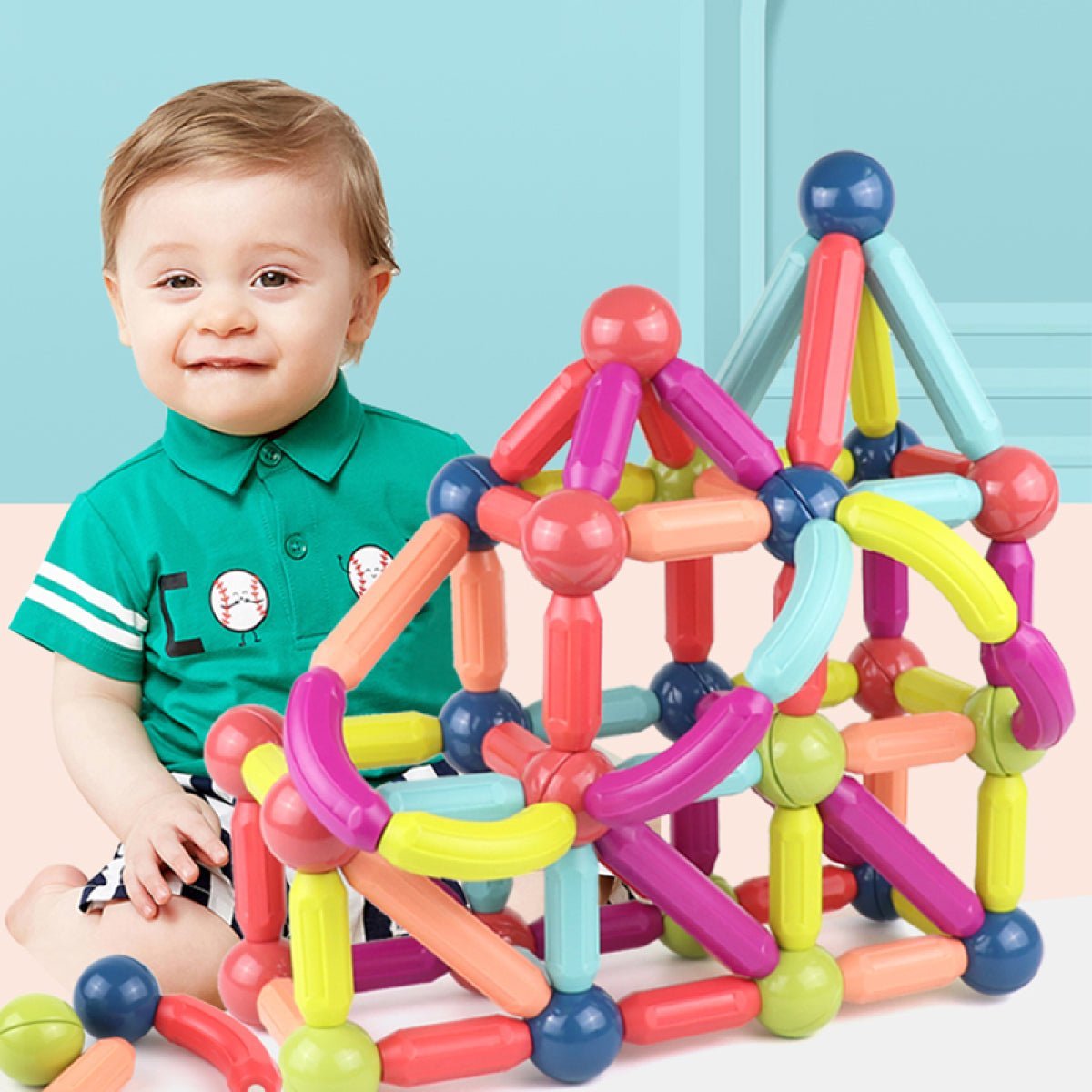 Magnetic Sticks Building Blocks | Early Learning Toy - KiddieWink - Gifts They'll Love
