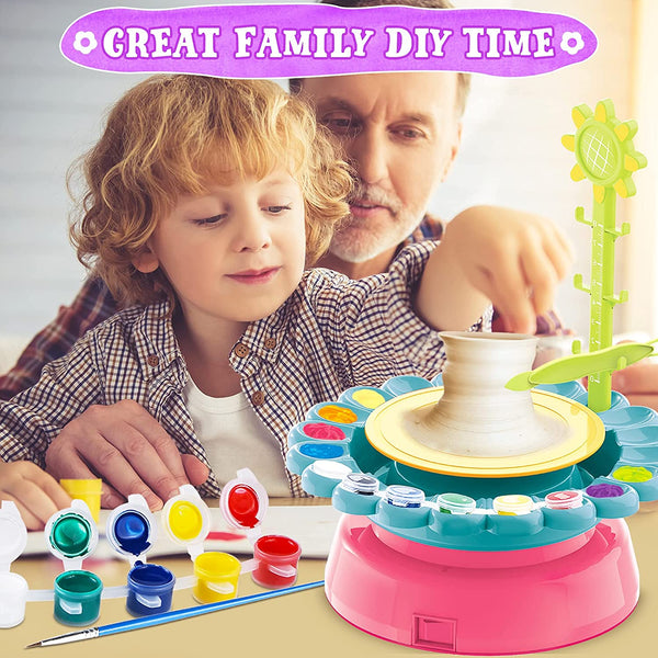Pottery Wheel Craft Kit for Kids - KiddieWink - Gifts They'll Love