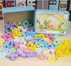 Montessori Educational Rope Wooden Blocks - KiddieWink - Gifts They'll Love