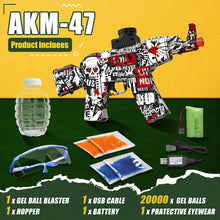Gel Ball Blaster Shooter Upgraded Gun AKM-47 (2000 Gel Balls Included) - KiddieWink - Gifts They'll Love