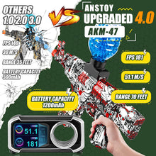 Gel Ball Blaster Shooter Upgraded Gun AKM-47 (2000 Gel Balls Included) - KiddieWink - Gifts They'll Love