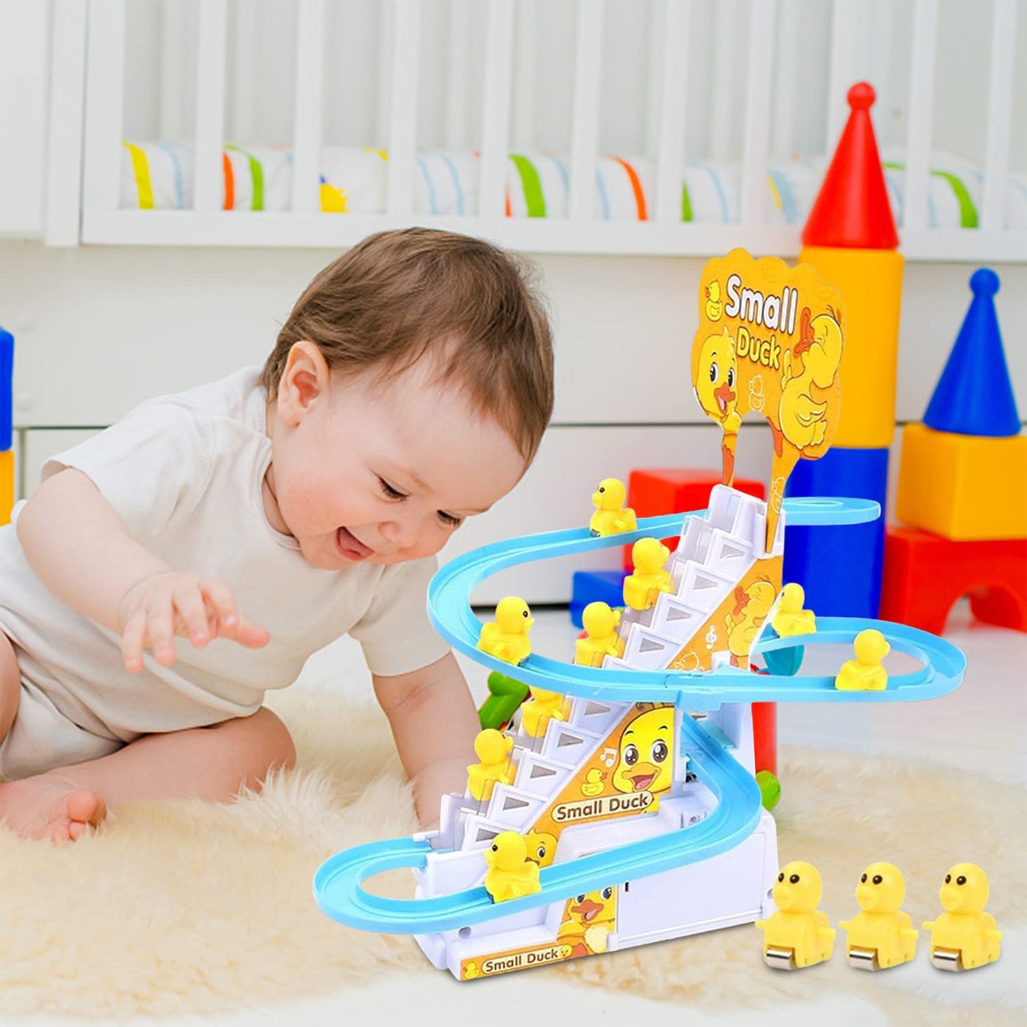 Baby Duck Track Set With Lights And Music - KiddieWink - Gifts They'll Love