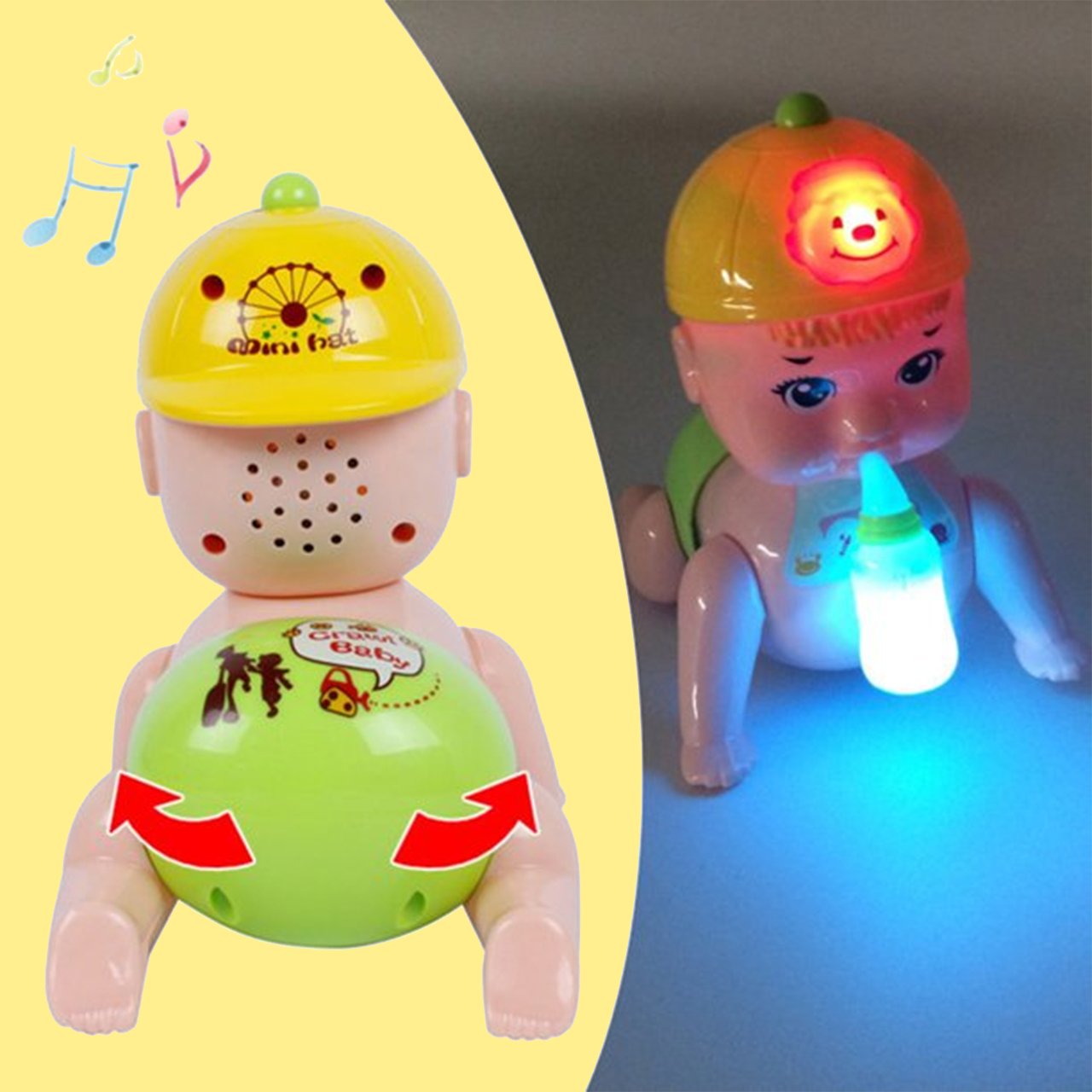 Musical Baby Crawling Toy With 3D Lights - KiddieWink - Gifts They'll Love