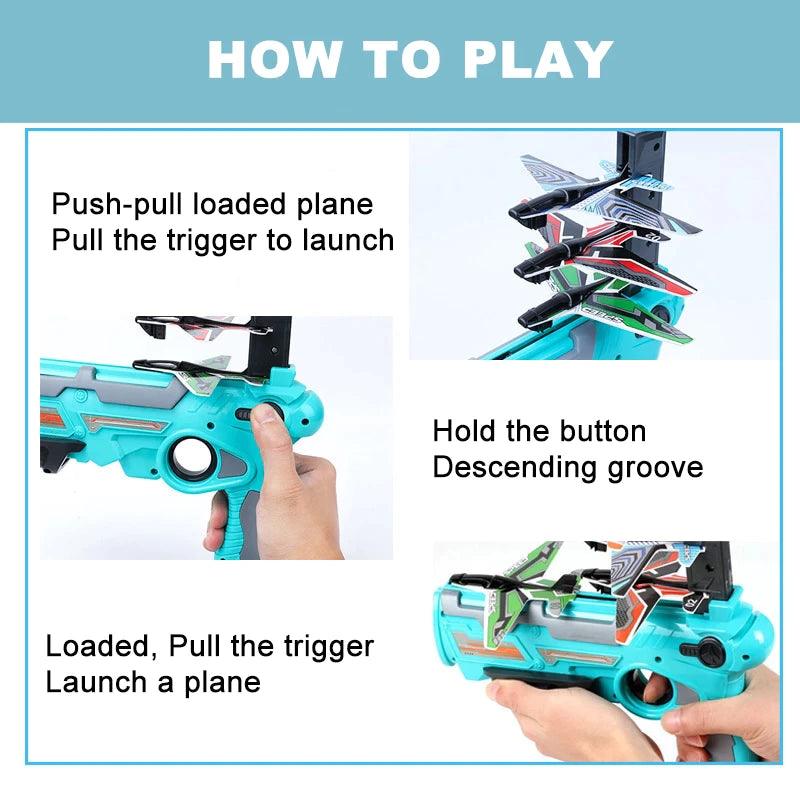 Air Plane Launcher Gun Toy - KiddieWink - Gifts They'll Love