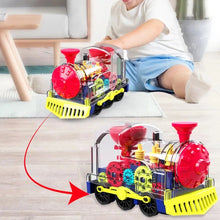 Electric Gear Train Music Light Rotation Toy - KiddieWink - Gifts They'll Love