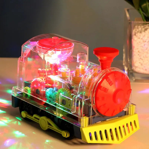 Electric Gear Train Music Light Rotation Toy - KiddieWink - Gifts They'll Love