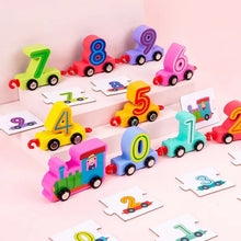 Interactive Wooden Montessori Train With Puzzles - KiddieWink - Gifts They'll Love