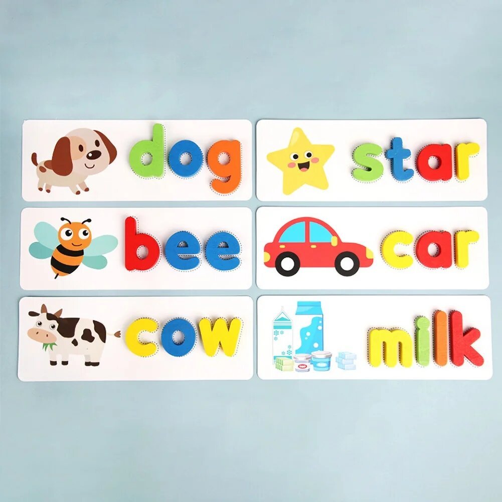 Kids Spelling Puzzle Flashcard Learning Game - KiddieWink - Gifts They'll Love
