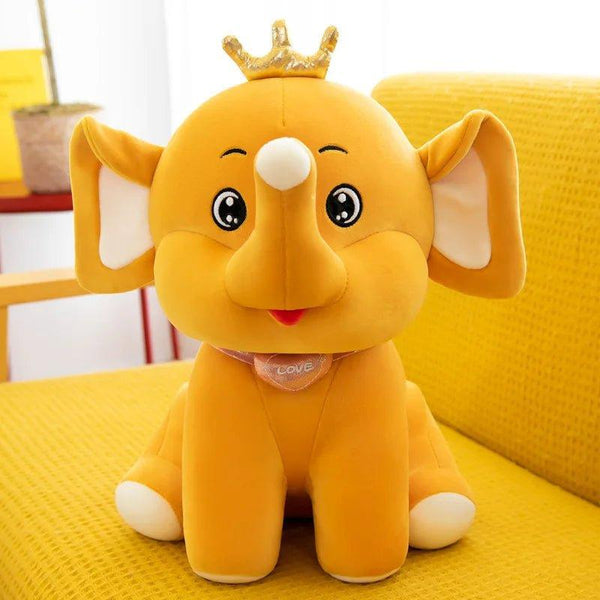 Cute Crown Baby Elephant Plush Toy - KiddieWink - Gifts They'll Love