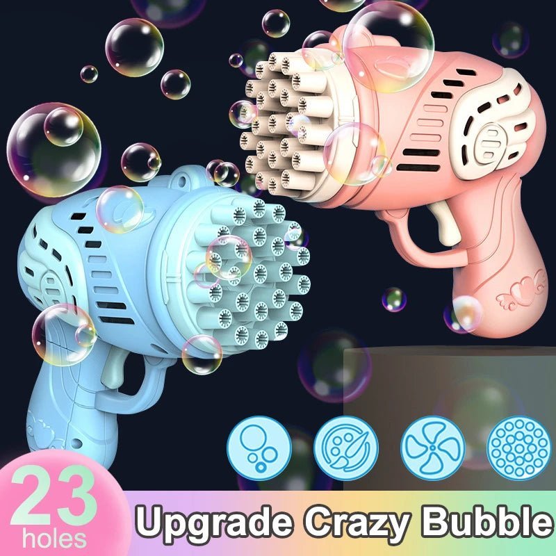 Bubble Machine Gun For Kids (23 Holes) - KiddieWink - Gifts They'll Love