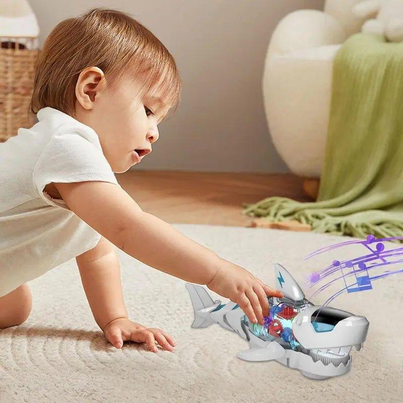 Electric Gear Shark With Light & Music - KiddieWink - Gifts They'll Love