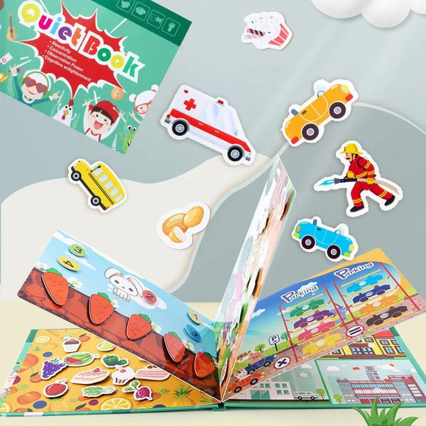 Toddler Learning Activity Busy Book (10 Pages) - KiddieWink - Gifts They'll Love