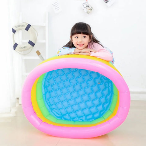 KiddieWink™ Inflatable Rainbow Color Swimming Pool - KiddieWink - Gifts They'll Love