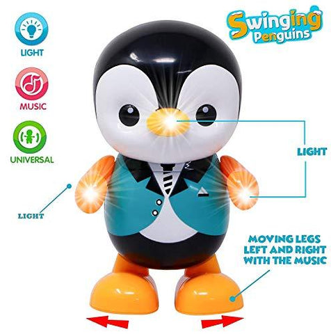 Dancing Penguin Toy With Lights - KiddieWink - Gifts They'll Love