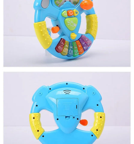 Lightning & Musical Steering Wheel For Kids - KiddieWink - Gifts They'll Love