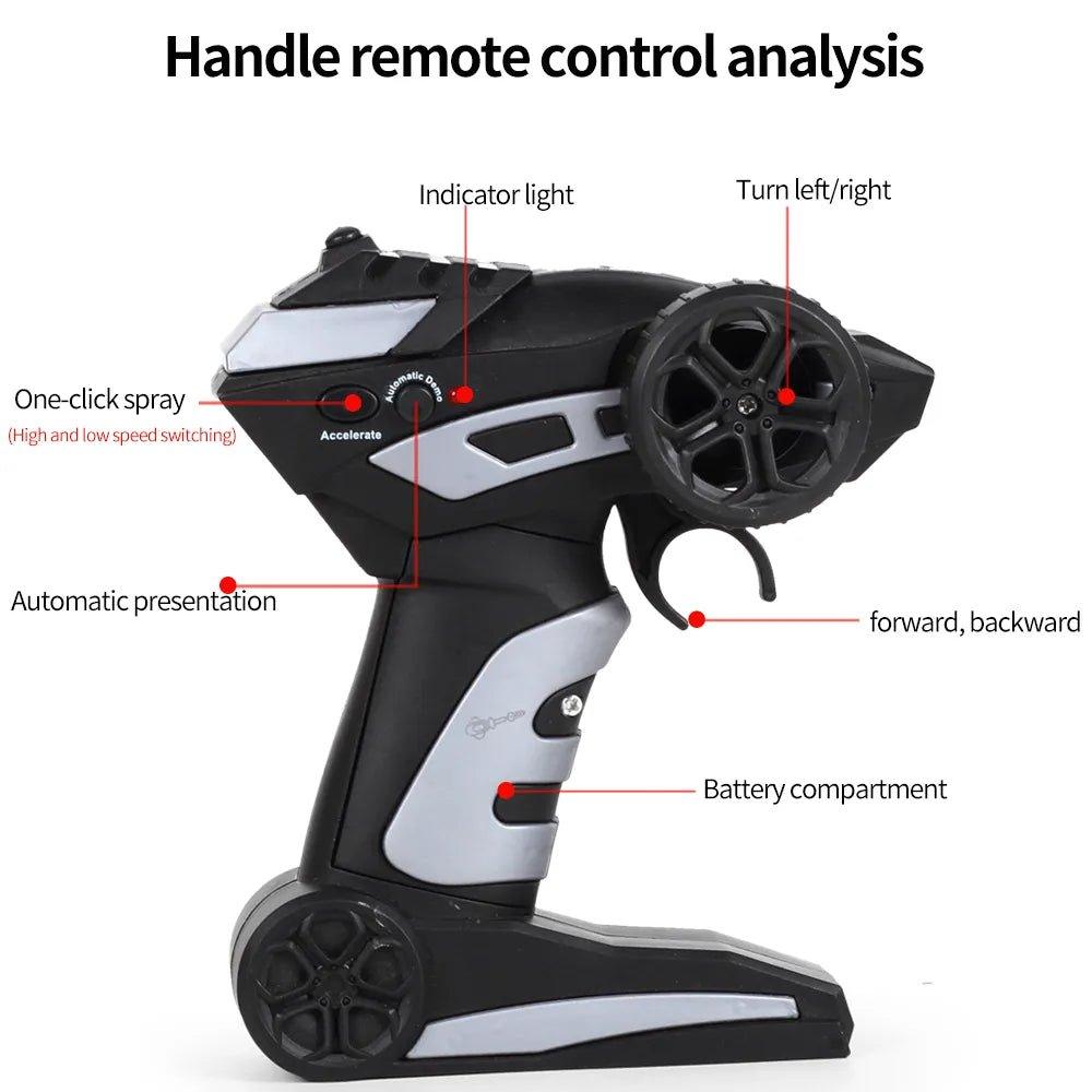 Alloy Spray Remote Control Car Drift 2.4G High‑Speed - KiddieWink - Gifts They'll Love