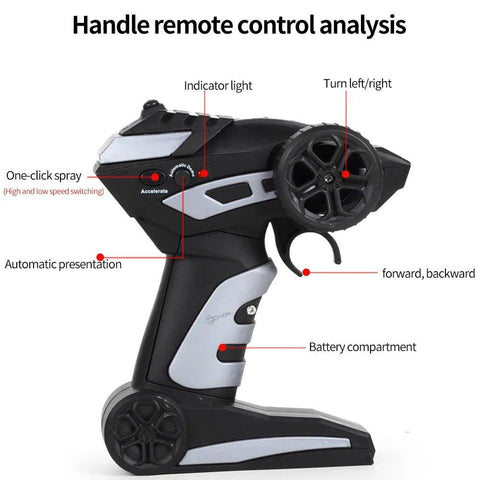 Alloy Spray Remote Control Car Drift 2.4G High‑Speed - KiddieWink - Gifts They'll Love
