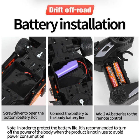 Alloy Spray Remote Control Car Drift 2.4G High‑Speed - KiddieWink - Gifts They'll Love