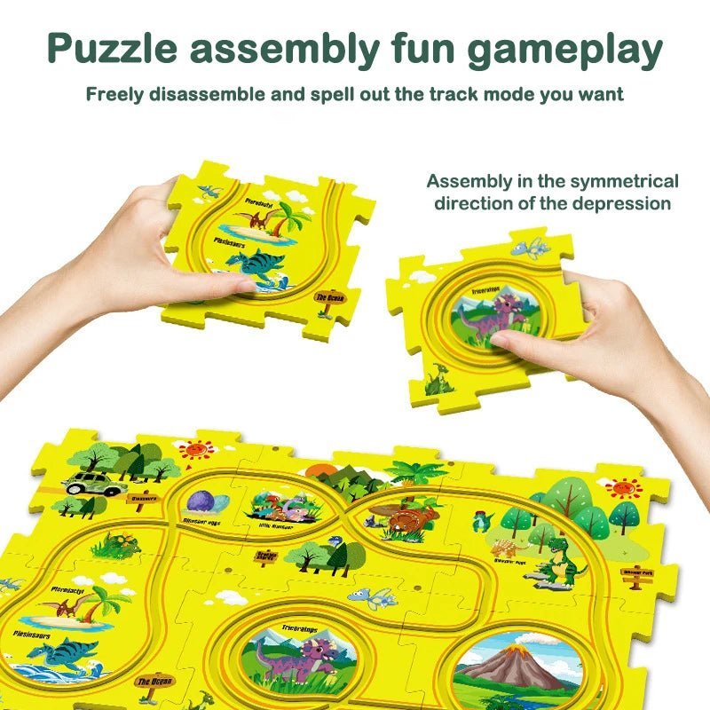 Puzzle Racer™ Track Railway Car - KiddieWink - Gifts They'll Love