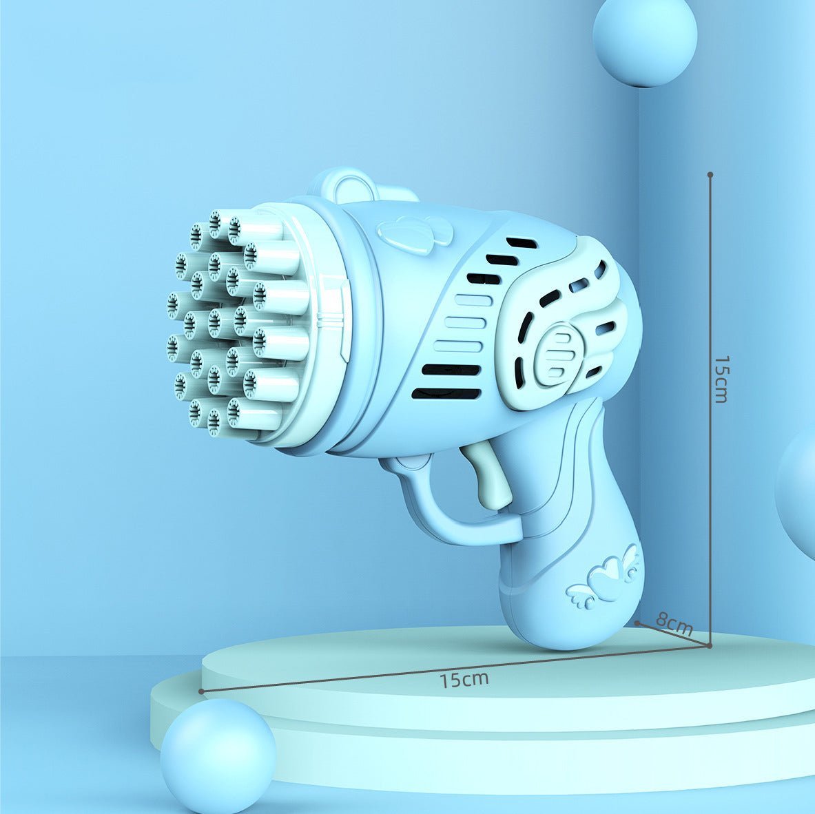 Bubble Machine Gun For Kids (23 Holes) - KiddieWink - Gifts They'll Love