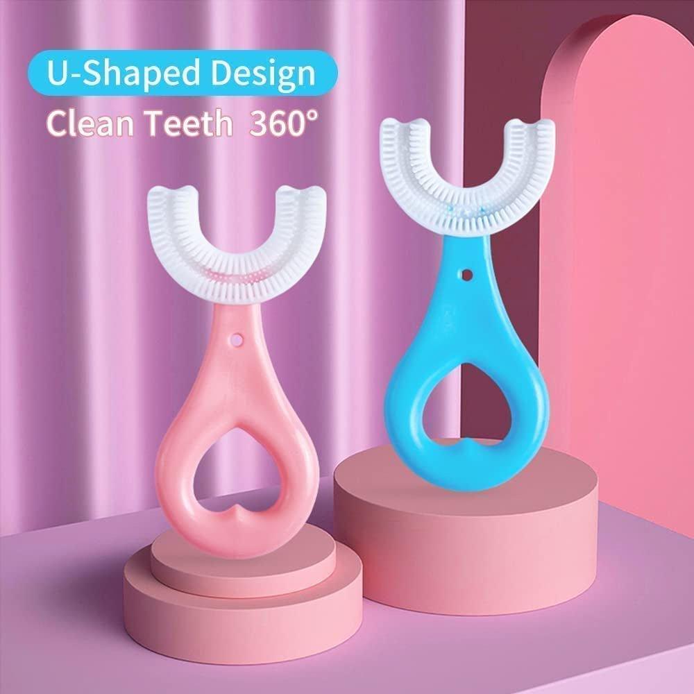 U - shaped Toothbrush For Toddlers & Kids (Discount In Bundles) - KiddieWink - Gifts They'll Love