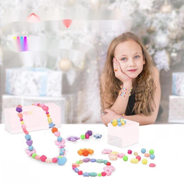 Girls DIY Handmade Jewelry Making Beads Set - KiddieWink - Gifts They'll Love