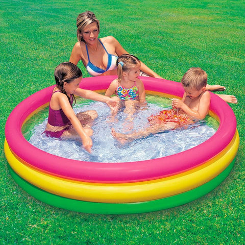 KiddieWink™ Inflatable Rainbow Color Swimming Pool - KiddieWink - Gifts They'll Love