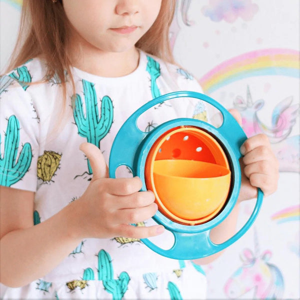 360° Rotating Safe Bowl For Toddlers & Kids (Green) - KiddieWink - Gifts They'll Love