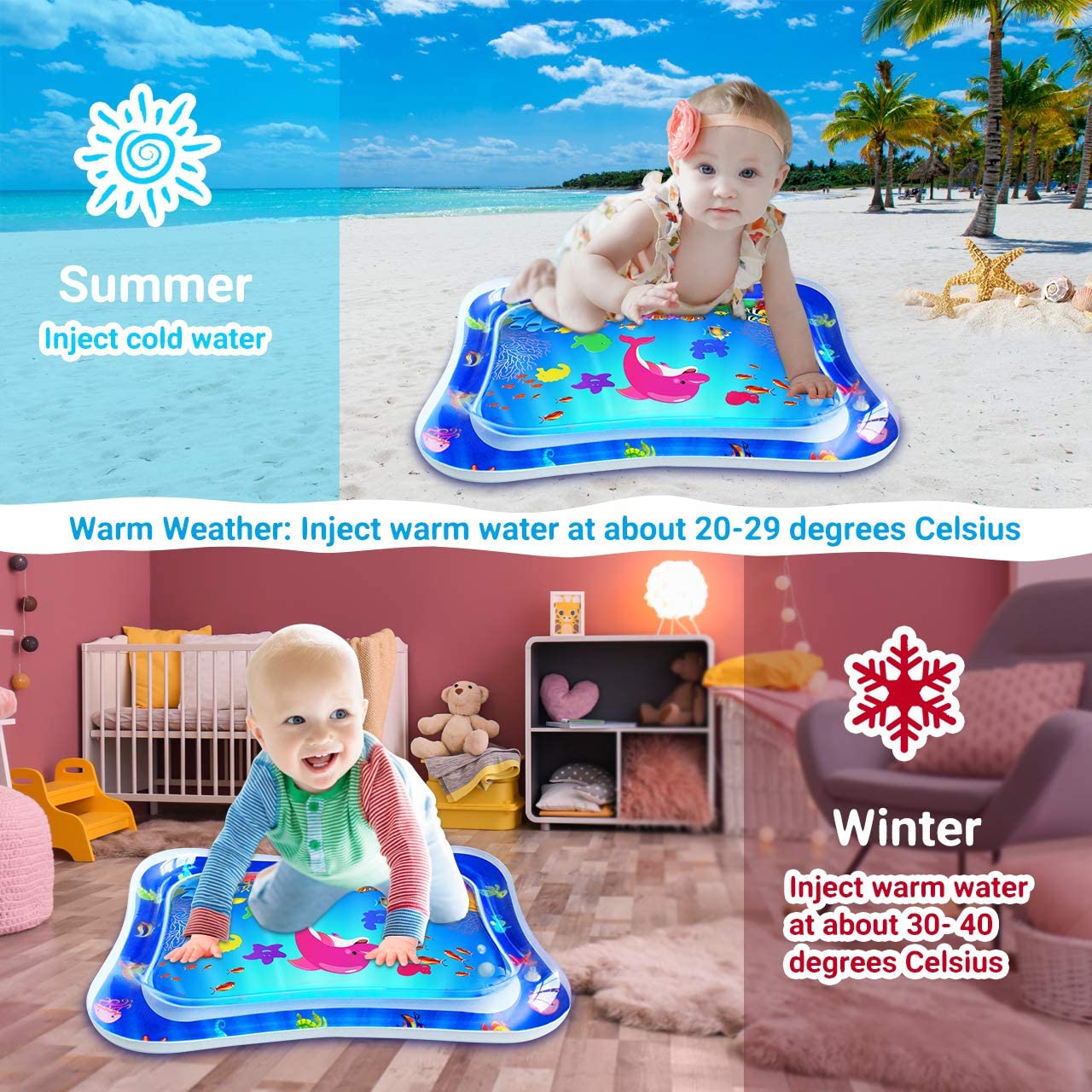 KiddieWink™ Inflatable Water Play Mat For Kids - KiddieWink - Gifts They'll Love