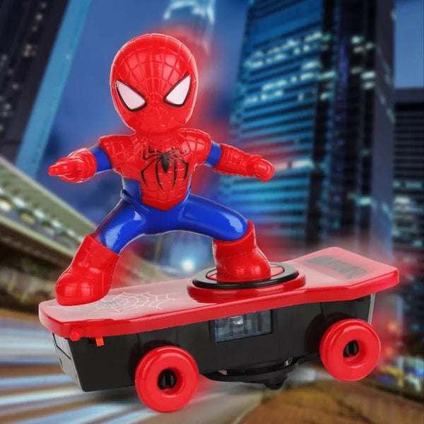Spider-Man Electric Stunt Skateboard Toy - KiddieWink - Gifts They'll Love